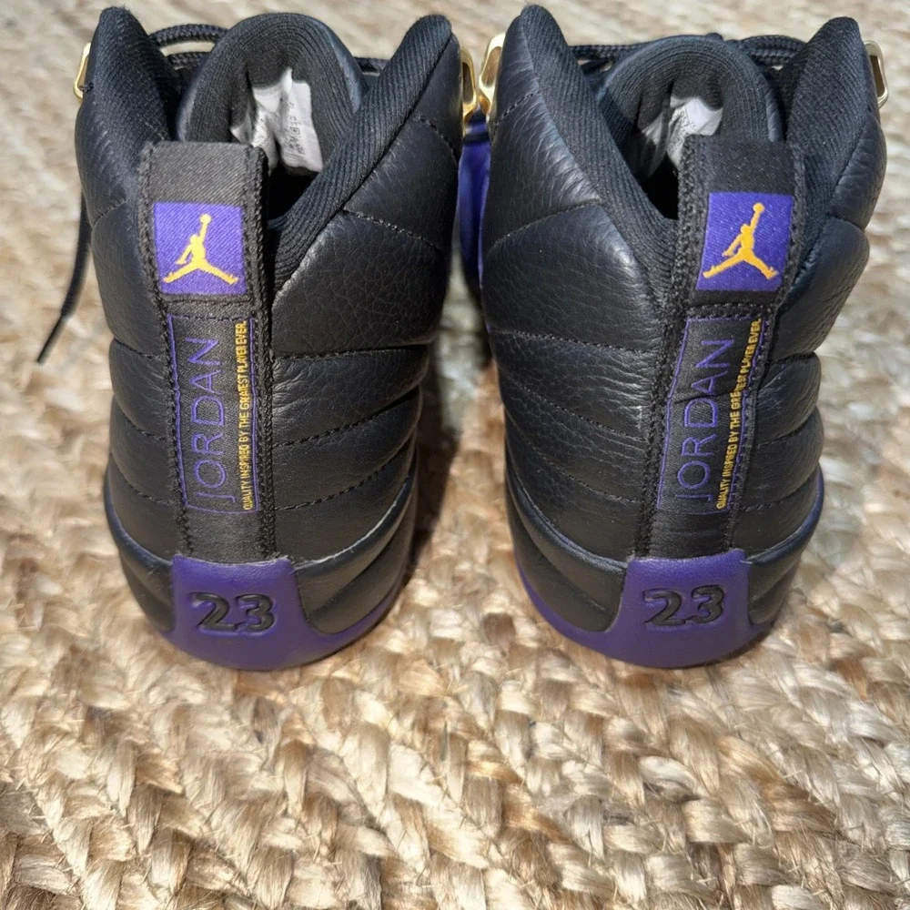 Size 6Y - Jordan 12 Retro Mid Field Purple Black